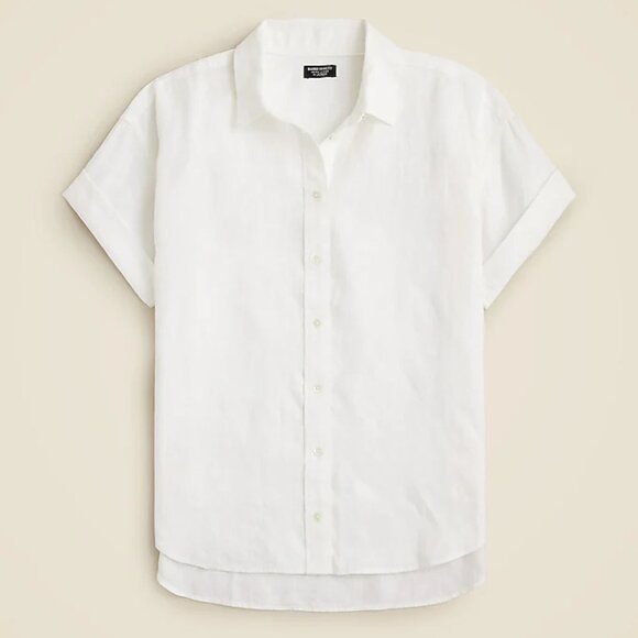 J CREW Relaxed-fit short-sleeve Baird McNutt Irish linen shirt - Picture 3 of 3